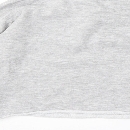 Matalan Girls Grey Animal Print Cotton Pullover Sweatshirt Size 6 Years - Love fashion
