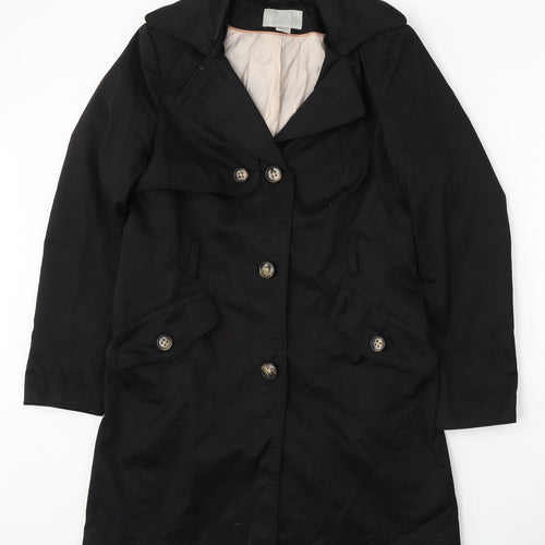 H&M Womens Black Pea Coat Coat Size 12 Button