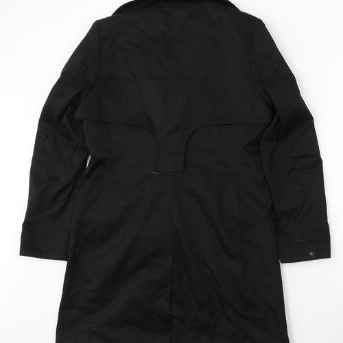 H&M Womens Black Pea Coat Coat Size 12 Button