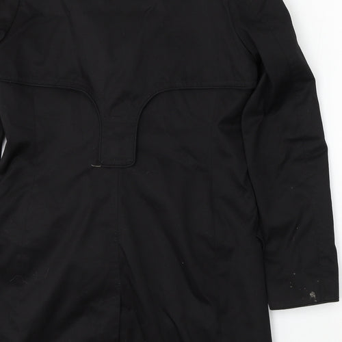 H&M Womens Black Pea Coat Coat Size 12 Button