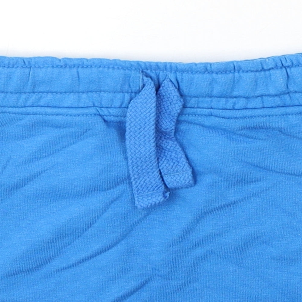 George Boys Blue Cotton Sweat Shorts Size 2-3 Years Regular Drawstring