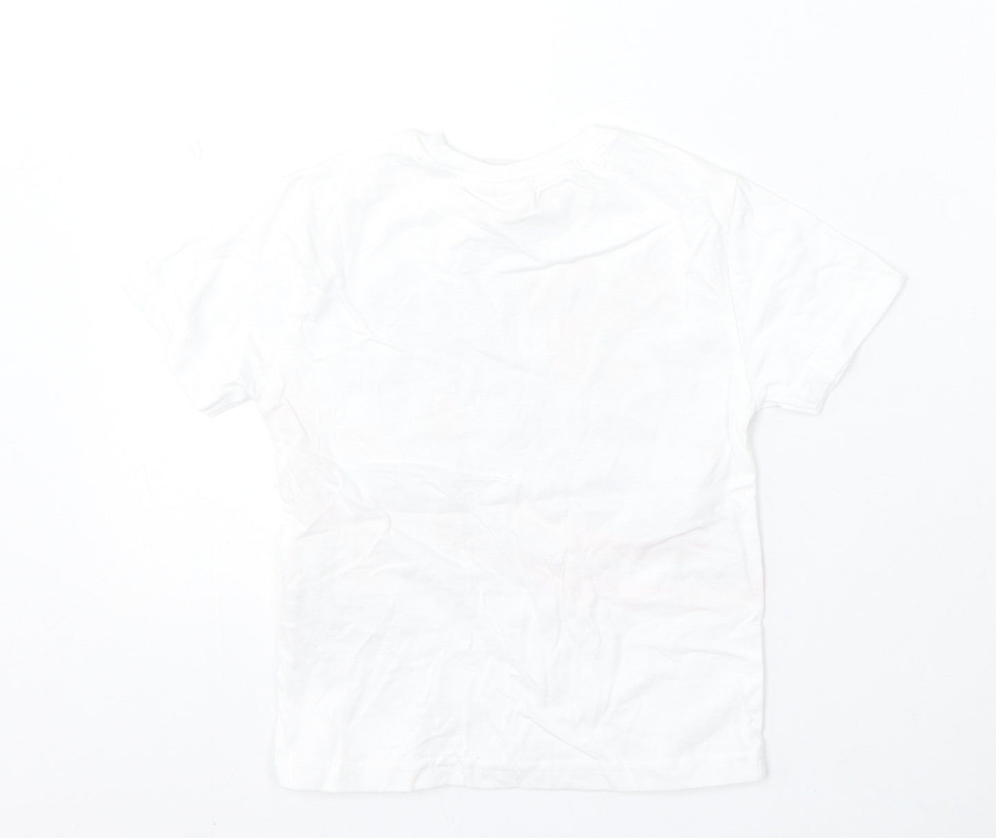 Primark Boys White Cotton Basic T-Shirt Size 2-3 Years Round Neck - Marvel Avengers