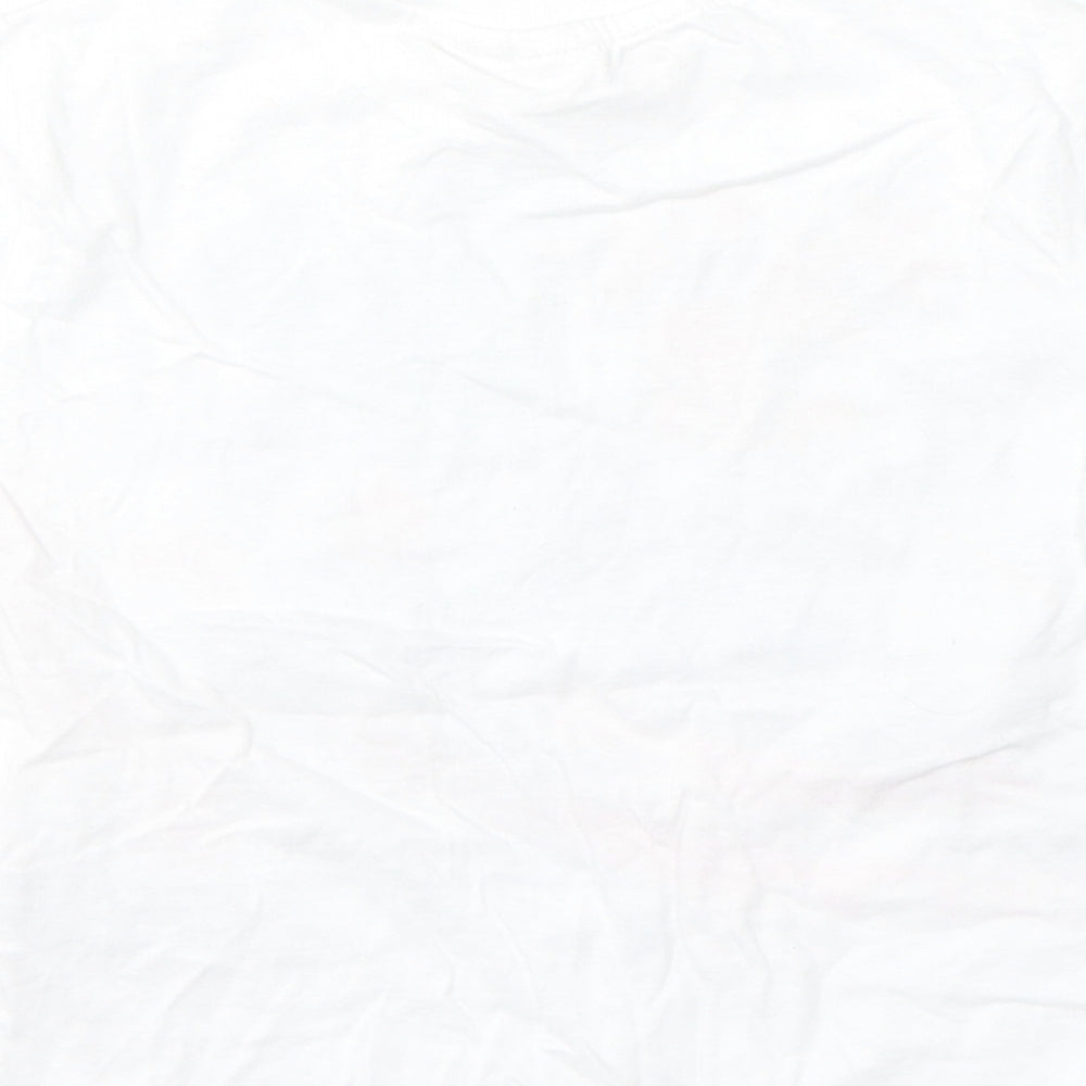 Primark Boys White Cotton Basic T-Shirt Size 2-3 Years Round Neck - Marvel Avengers