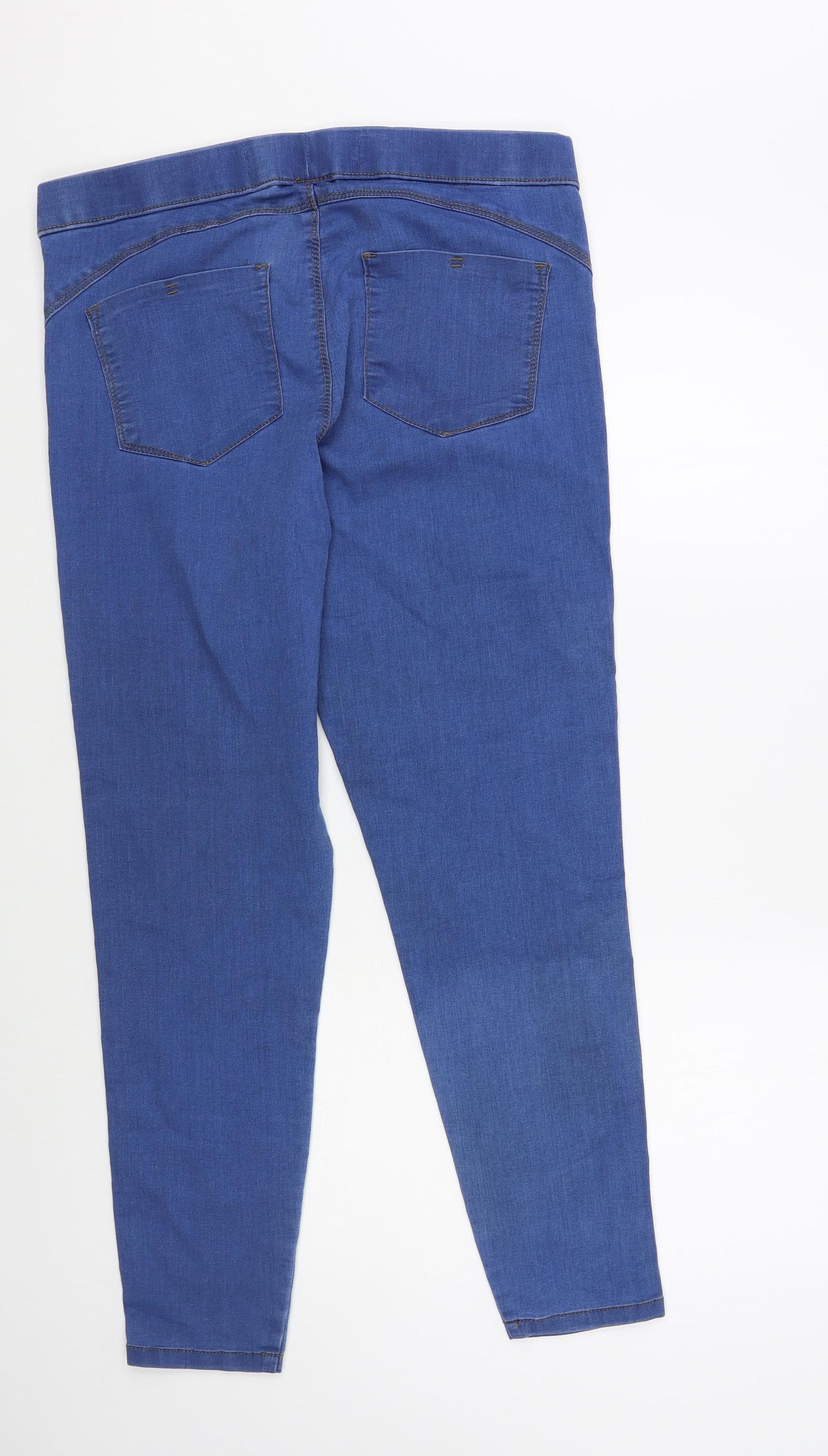 Denim Co. Womens Blue Cotton Jegging Jeans Size 16 L29 in Regular