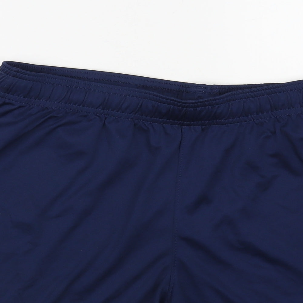 Under Armour Mens Blue Polyester Sweat Shorts Size M L7 in Regular Drawstring