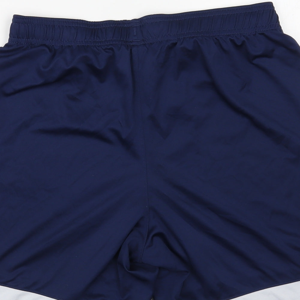 Under Armour Mens Blue Polyester Sweat Shorts Size M L7 in Regular Drawstring