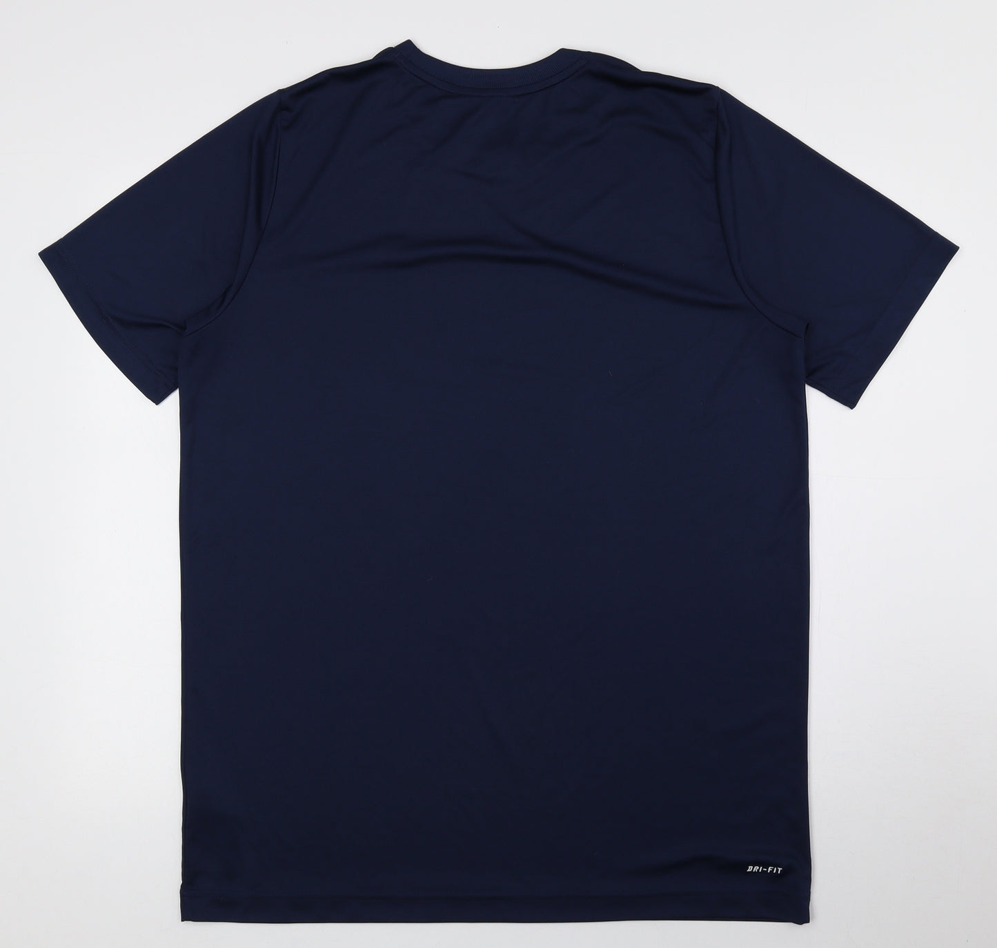 Nike Mens Blue Polyester T-Shirt Size XL Crew Neck - Nike, Logo, DRI-FIT