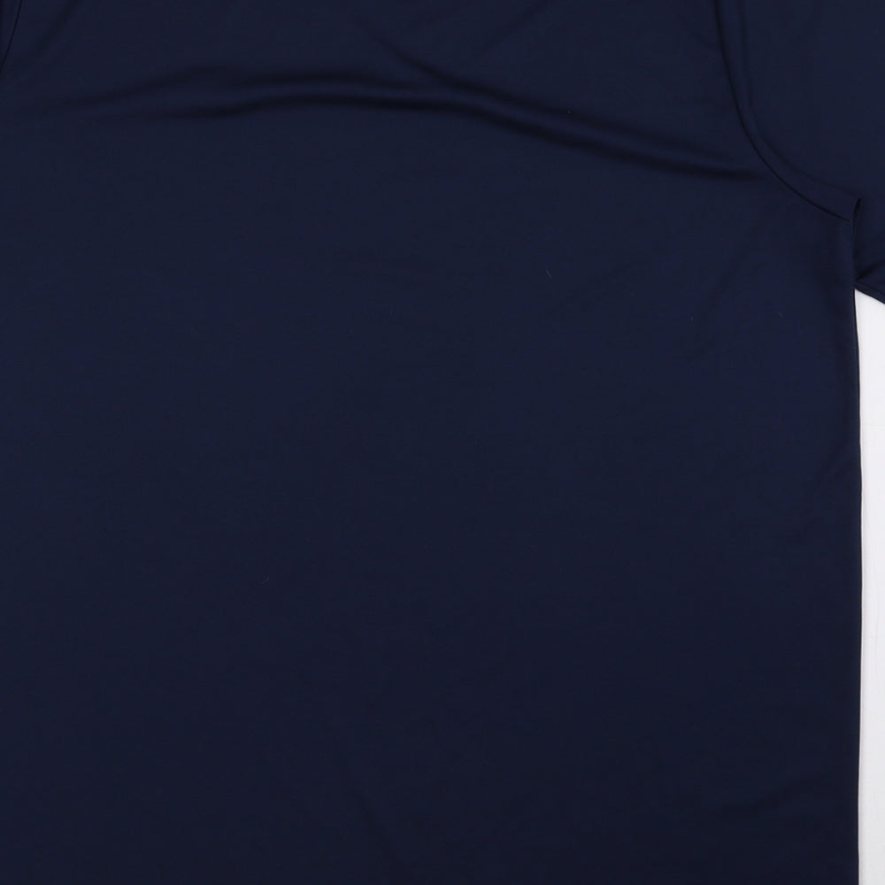 Nike Mens Blue Polyester T-Shirt Size XL Crew Neck - Nike, Logo, DRI-FIT