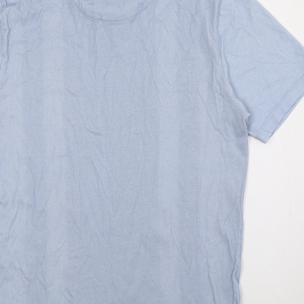 NEXT Mens Multicoloured Striped Cotton T-Shirt Size S Crew Neck - Blue, White, Navy