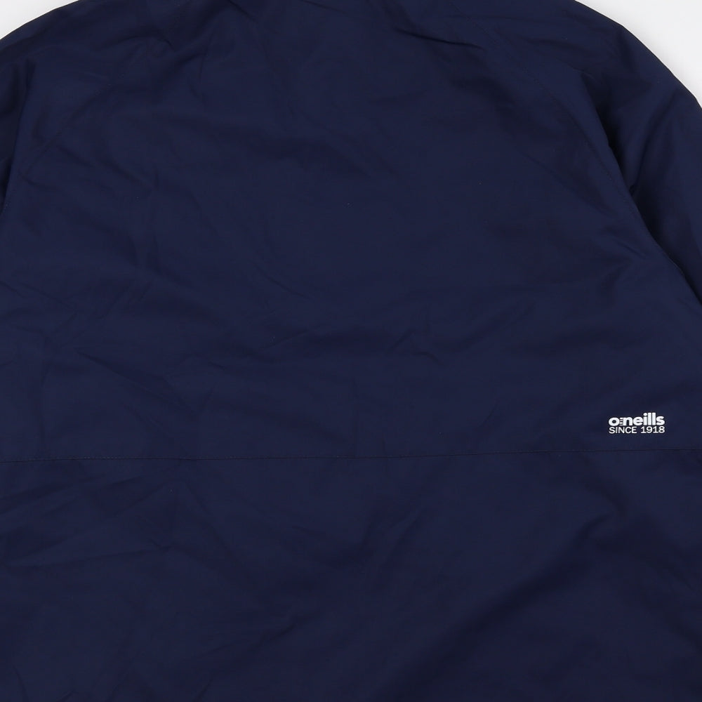O'Neill Mens Blue Anorak Coat Size L Zip - O'neills logo, 1918, Colour Block