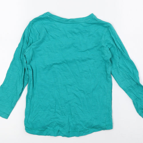 Dunnes Stores Boys Green Cotton Basic T-Shirt Size 2 Years Crew Neck Pullover - Cool kids squad