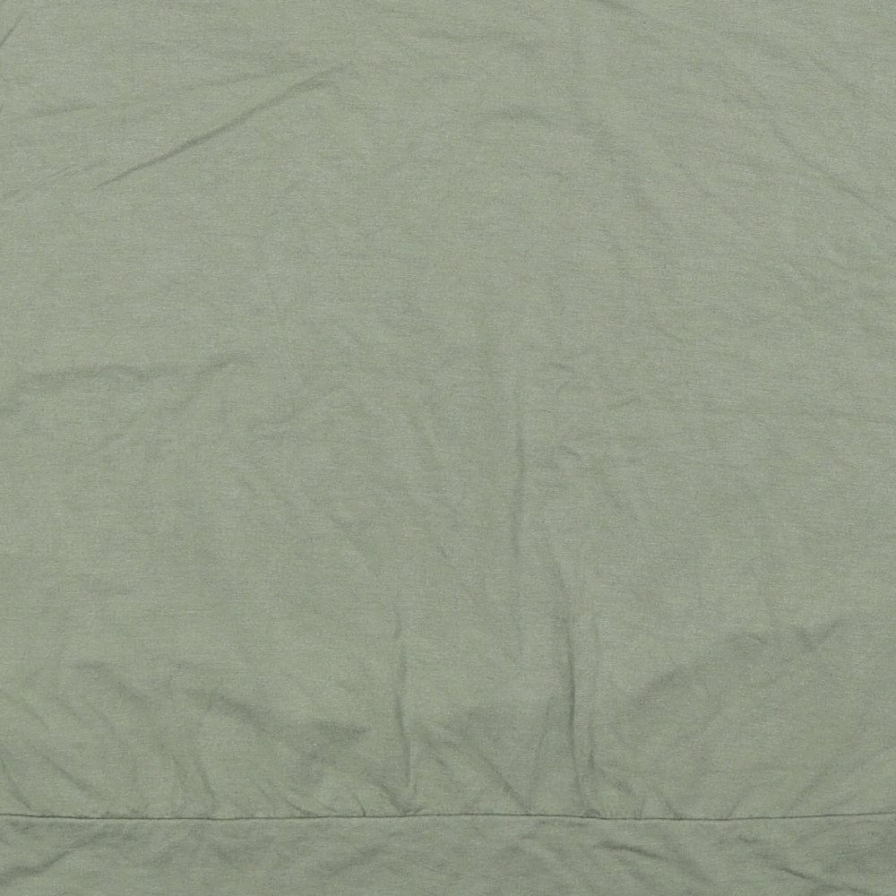 F&F Womens Green Viscose Basic T-Shirt Size 18 Scoop Neck