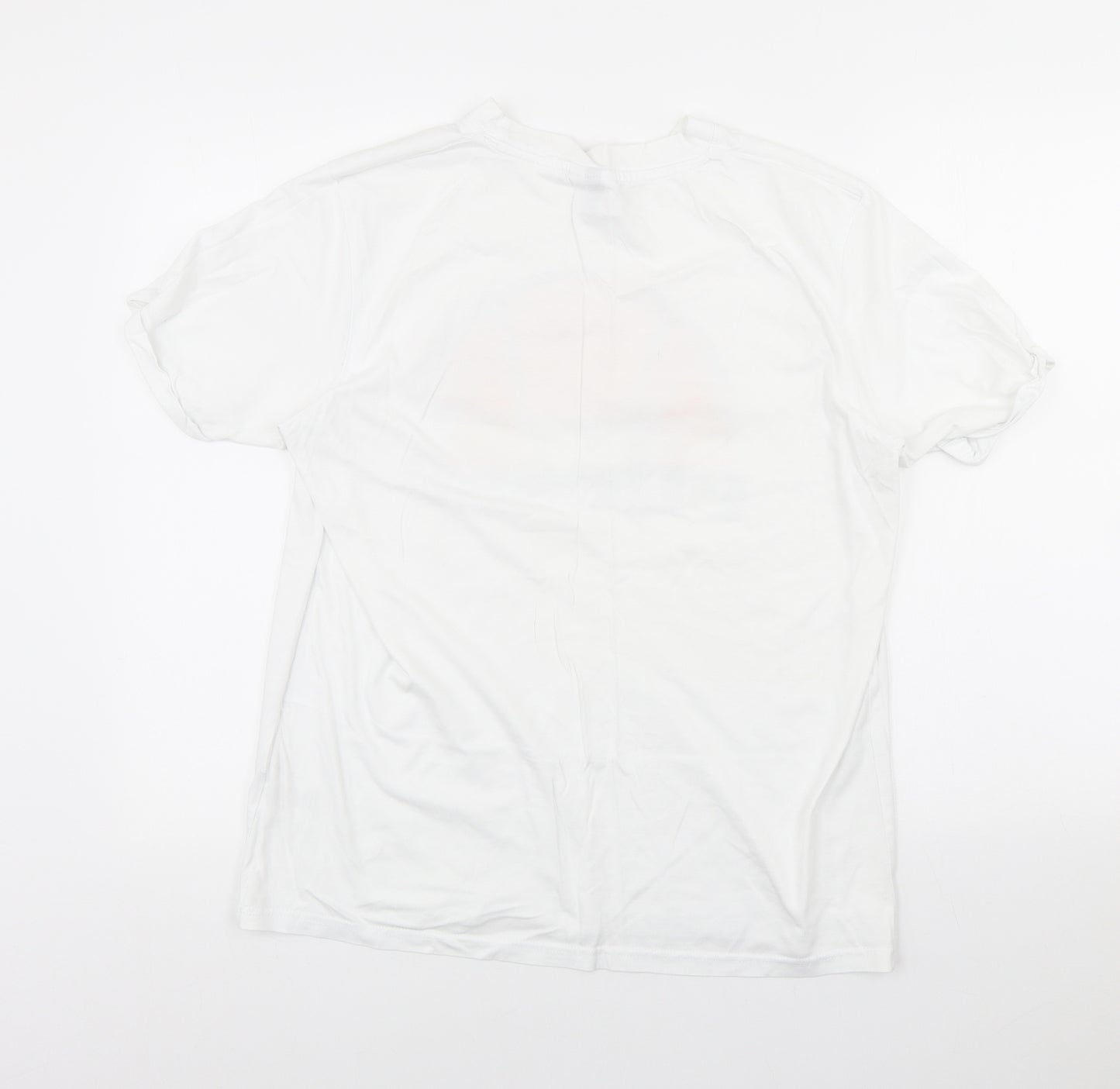ellesse Womens White Cotton Basic T-Shirt Size 8 Crew Neck