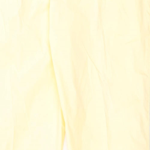 Blue Harbour Mens Yellow Cotton Chino Trousers Size 38 in L31 in Regular Button