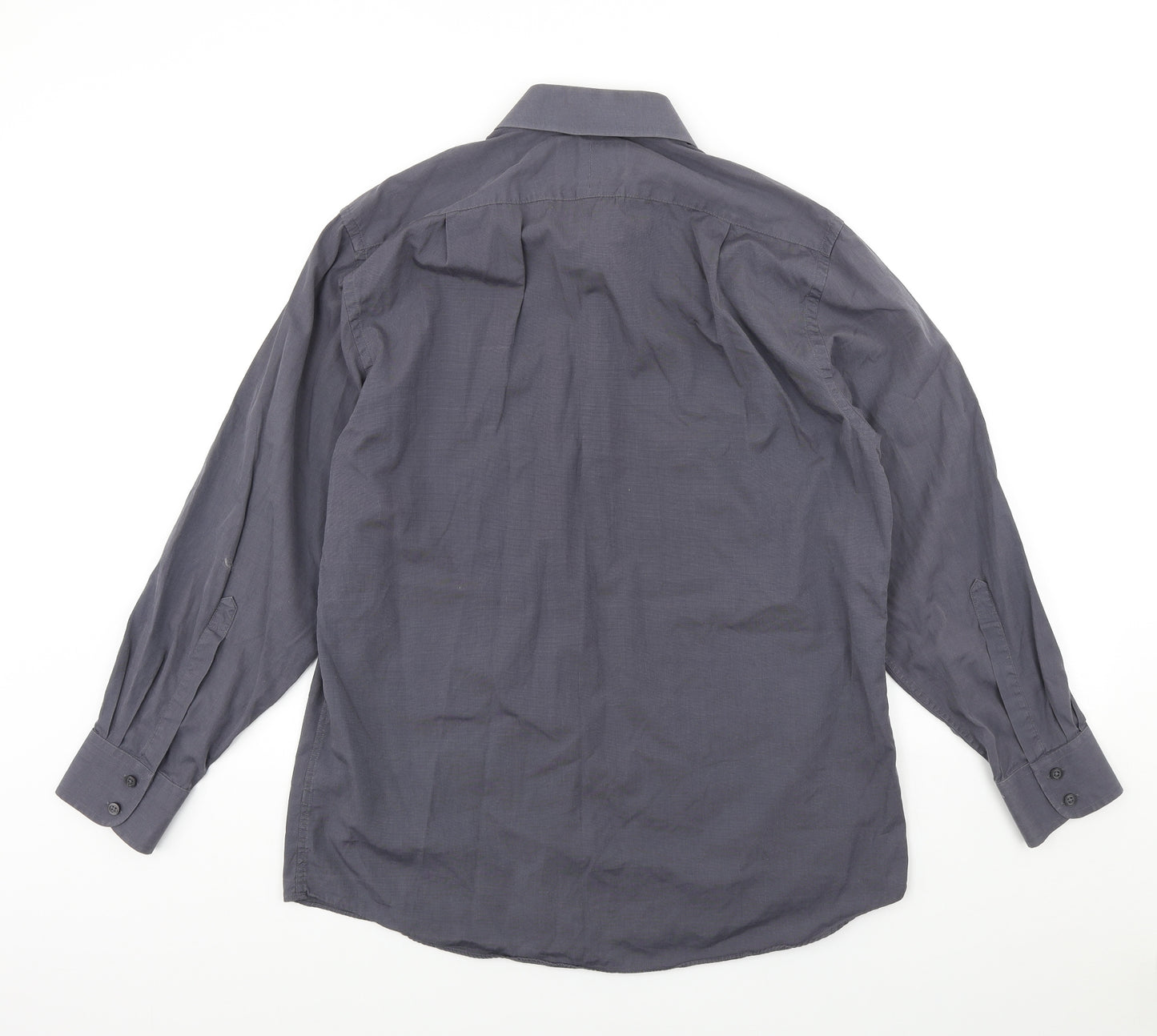 Charles Tyrwhitt Mens Grey Cotton Dress Shirt Size 16.5 Collared Button