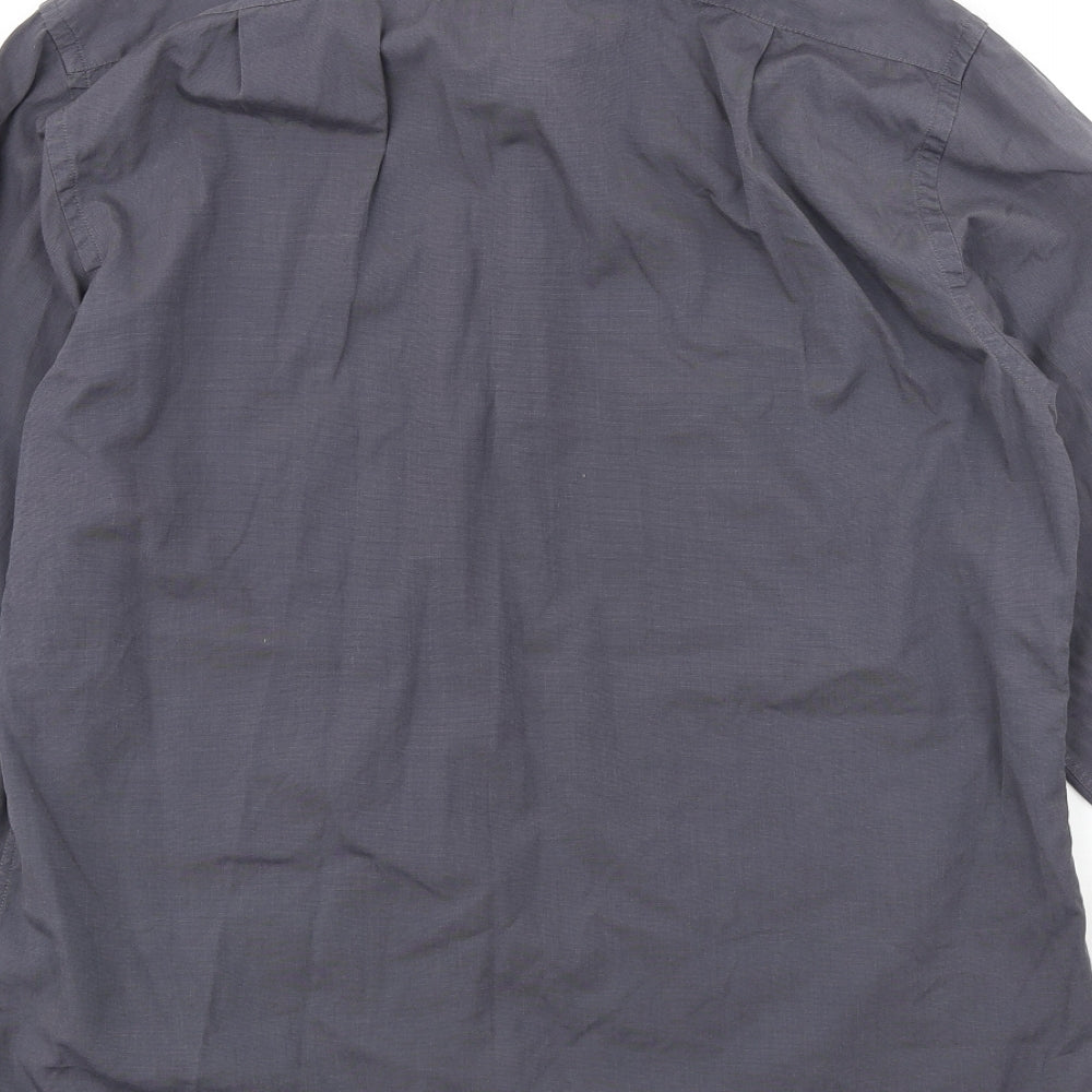 Charles Tyrwhitt Mens Grey Cotton Dress Shirt Size 16.5 Collared Button