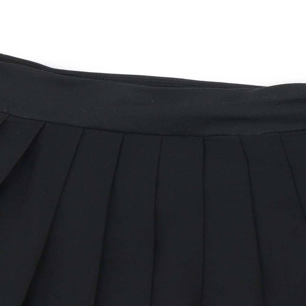 Slazenger Womens Black Polyester Pleated Skort Size 10 - Tennis skirt