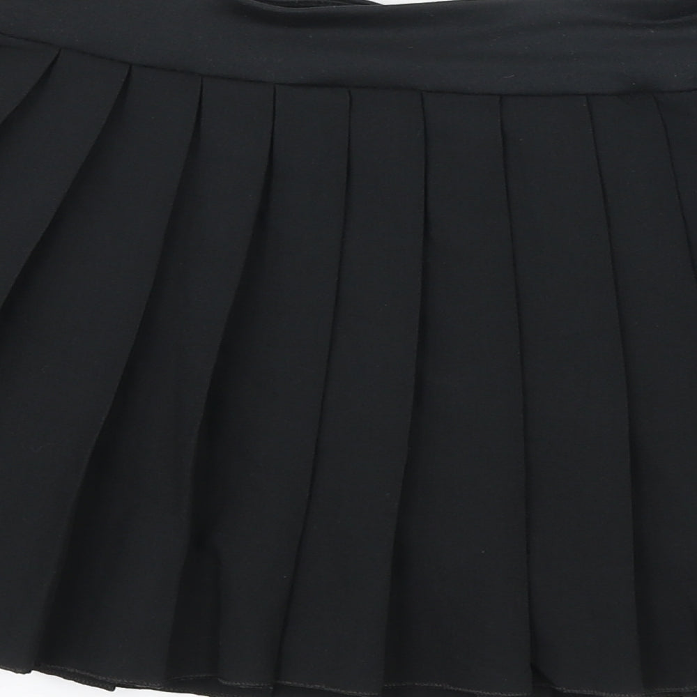 Slazenger Womens Black Polyester Pleated Skort Size 10 - Tennis skirt
