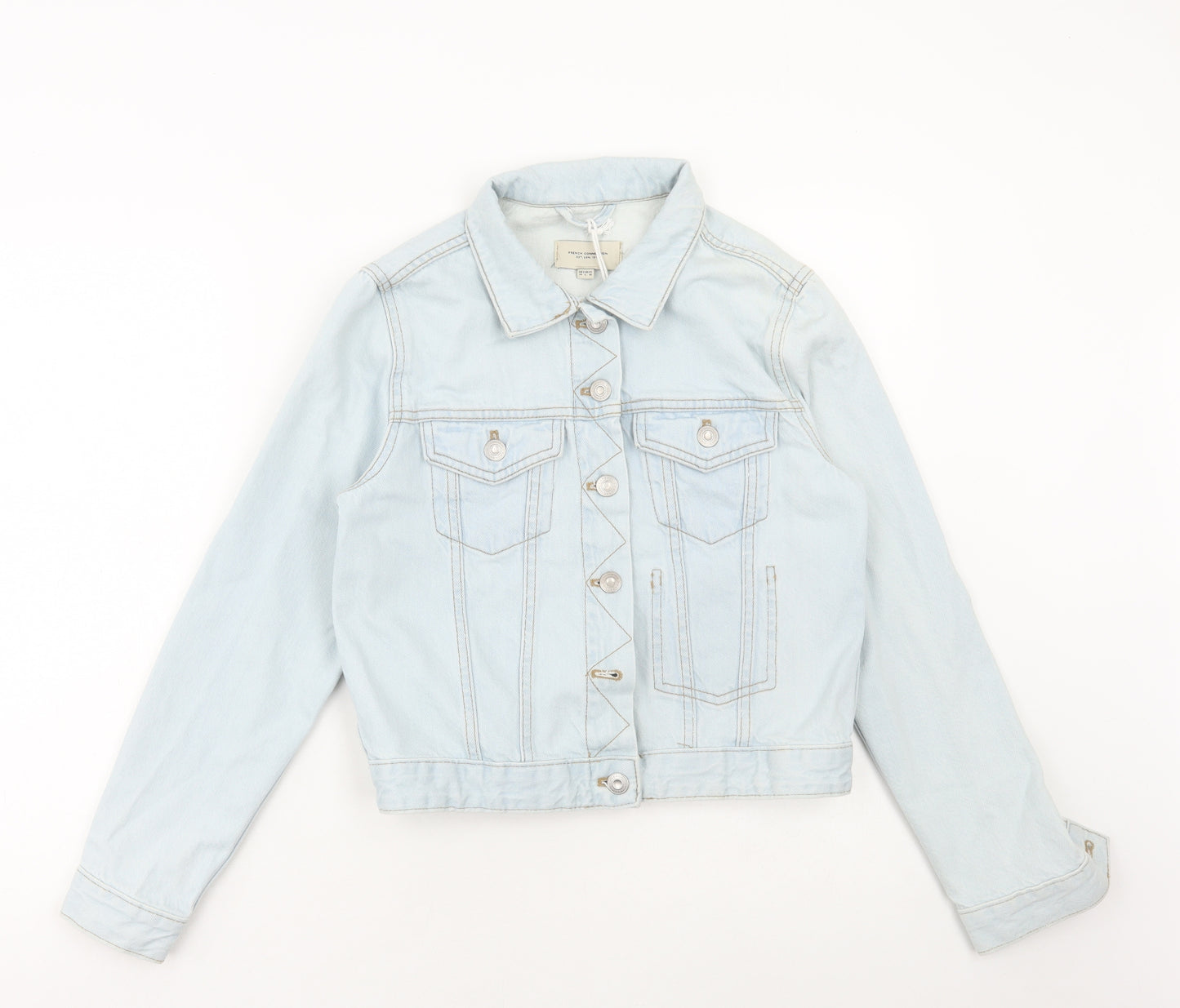 French Connection Womens Blue Jacket Size 14 Button