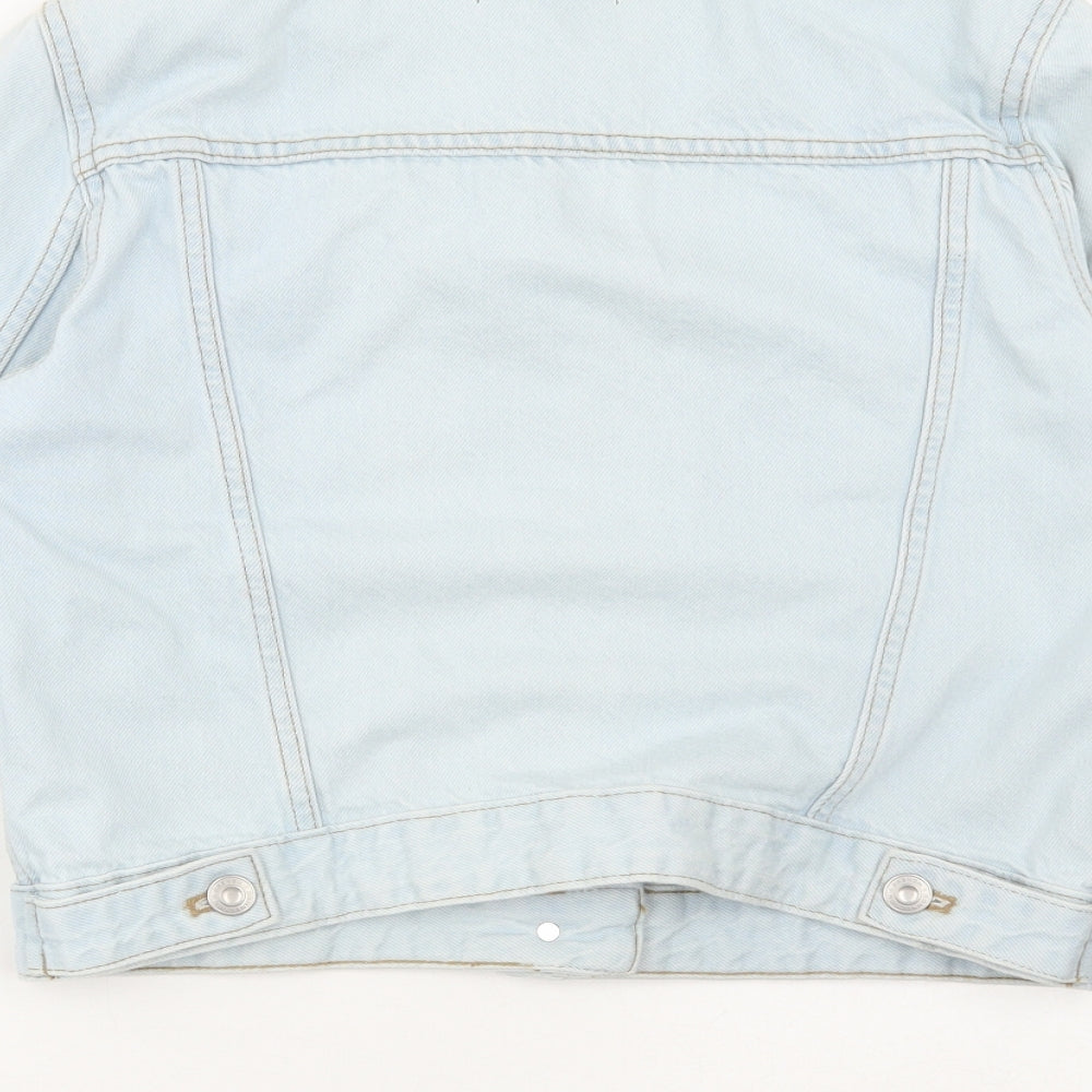 French Connection Womens Blue Jacket Size 14 Button