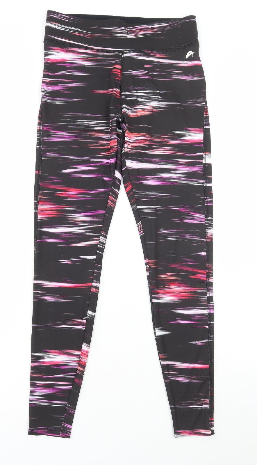 F&F Womens Multicoloured Geometric Polyester Compression Leggings Size S L26 in Regular Pullover