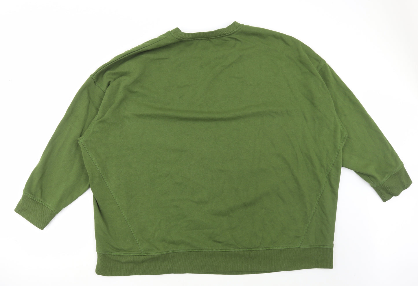 Tu Mens Green Cotton Pullover Sweatshirt Size 2XL