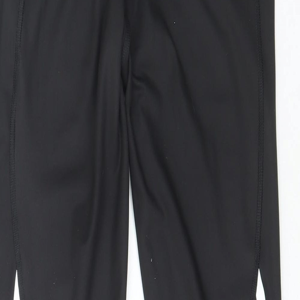 adidas Womens Black Polyester Jogger Leggings Size M L26 in