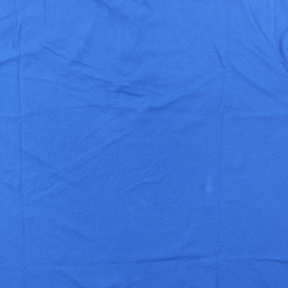 Regatta Mens Blue Cotton Polo Size 2XL Collared Button