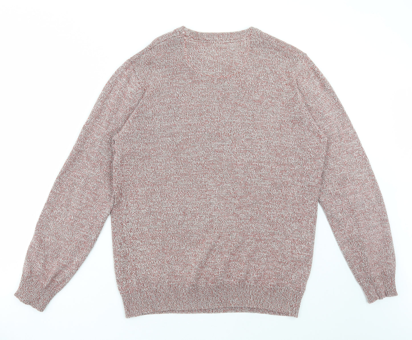 Matalan Womens Red Round Neck Cotton Pullover Jumper Size L