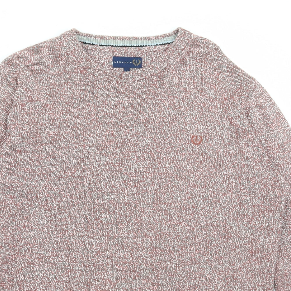Matalan Womens Red Round Neck Cotton Pullover Jumper Size L