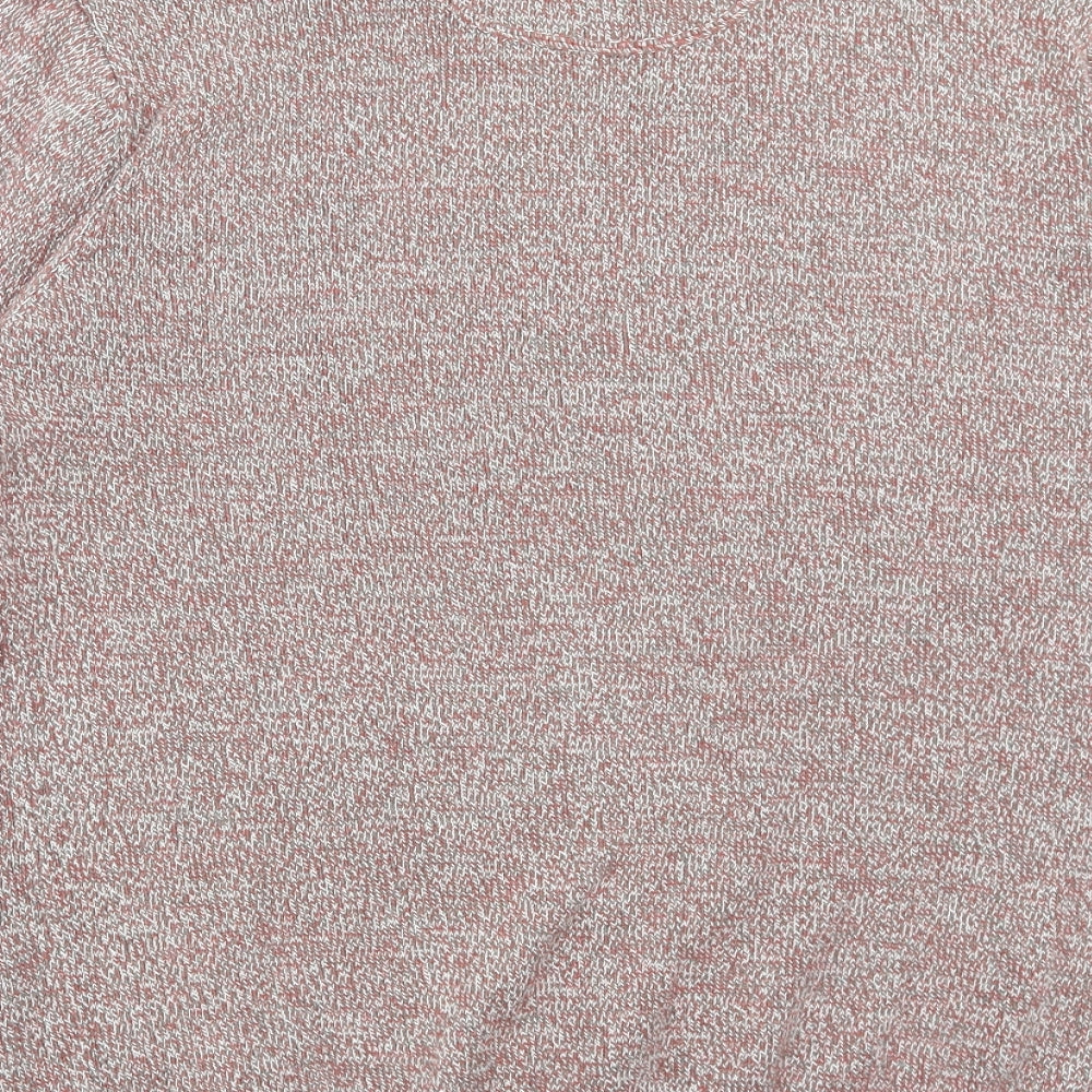 Matalan Womens Red Round Neck Cotton Pullover Jumper Size L