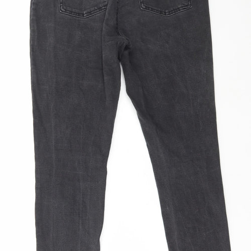 Denim & Co. Womens Black Cotton Skinny Jeans Size 14 L29 in Regular Zip