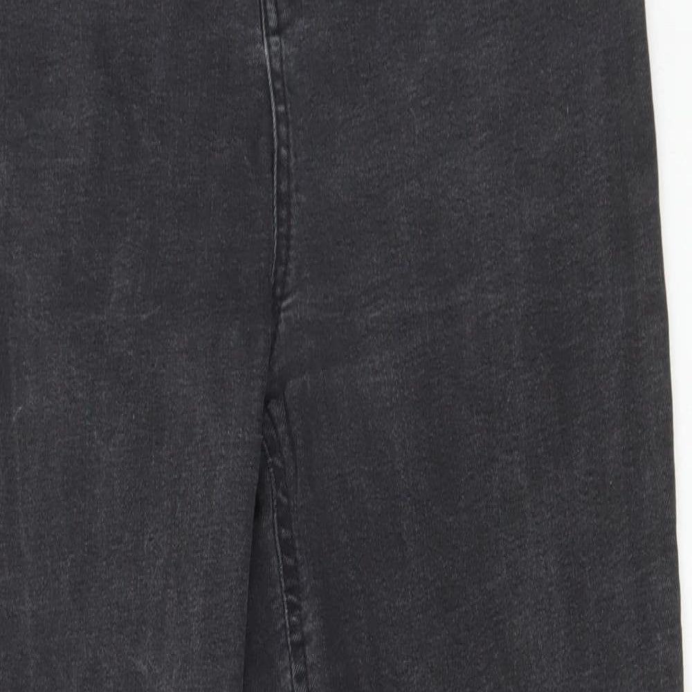 Denim & Co. Womens Black Cotton Skinny Jeans Size 14 L29 in Regular Zip