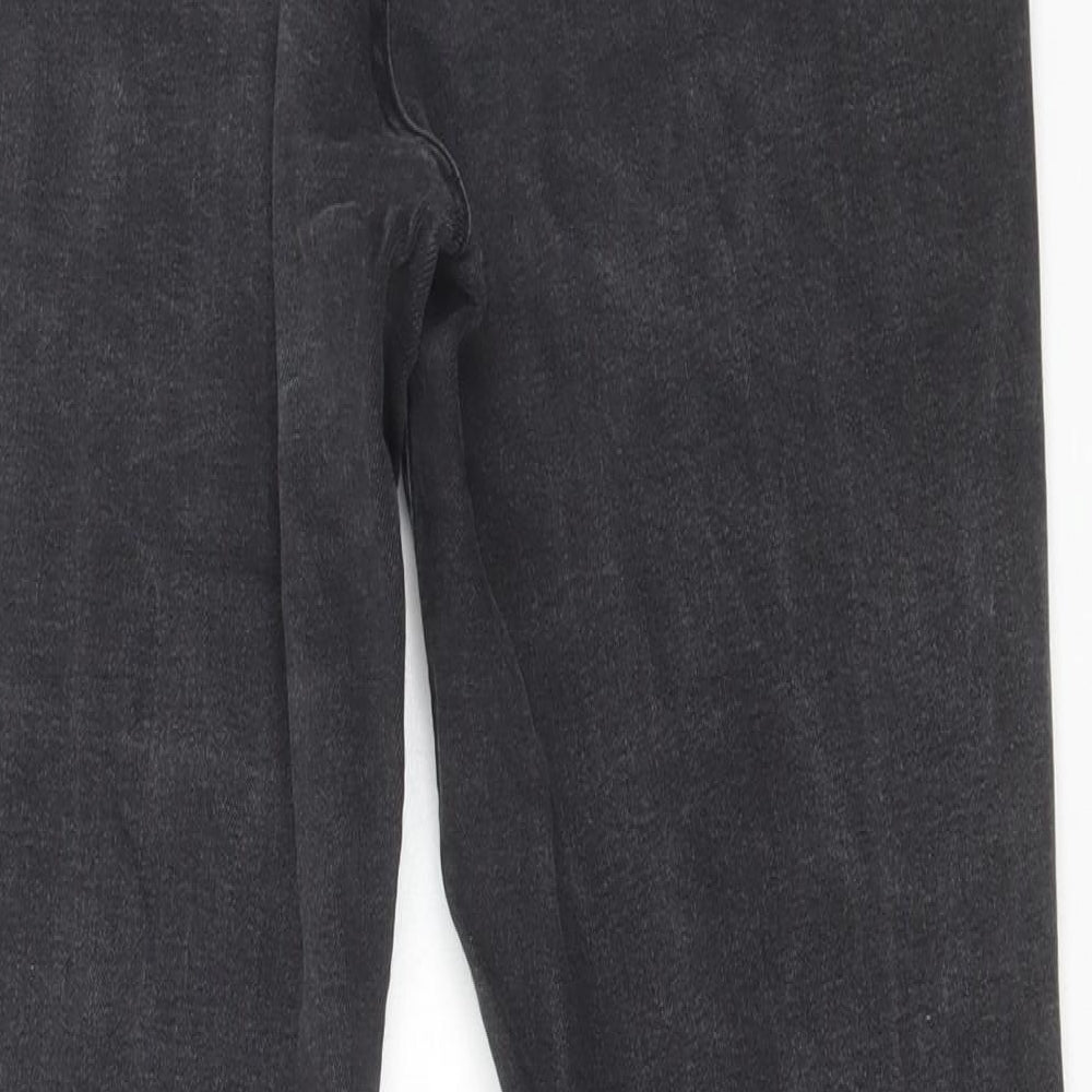 Denim & Co. Womens Black Cotton Skinny Jeans Size 14 L29 in Regular Zip