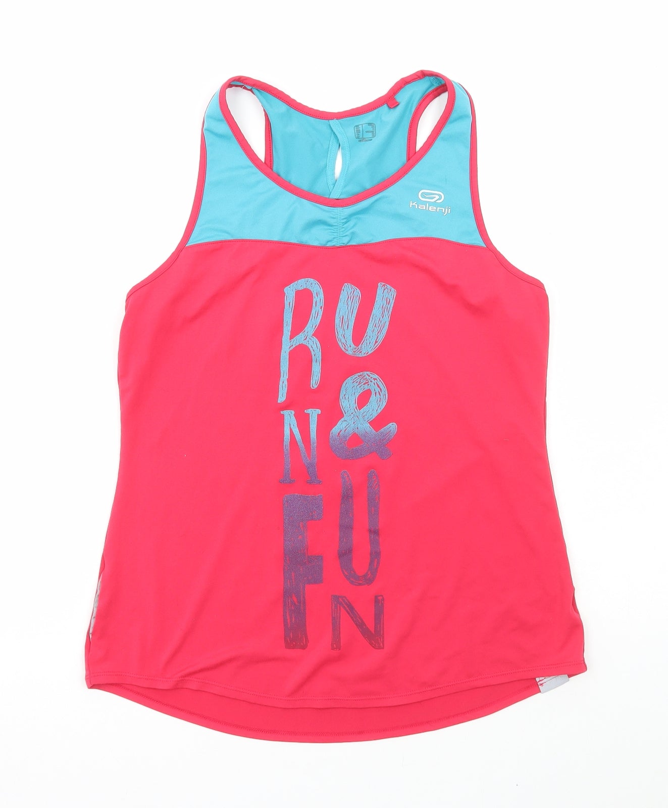 Equarea Womens Pink Polyester Basic Tank Size S Round Neck Pullover - Run and Fun