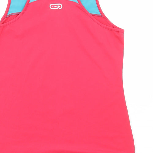 Equarea Womens Pink Polyester Basic Tank Size S Round Neck Pullover - Run and Fun