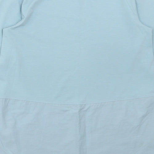Carolyn Donnelly Womens Blue Cotton Basic T-Shirt Size XS Round Neck