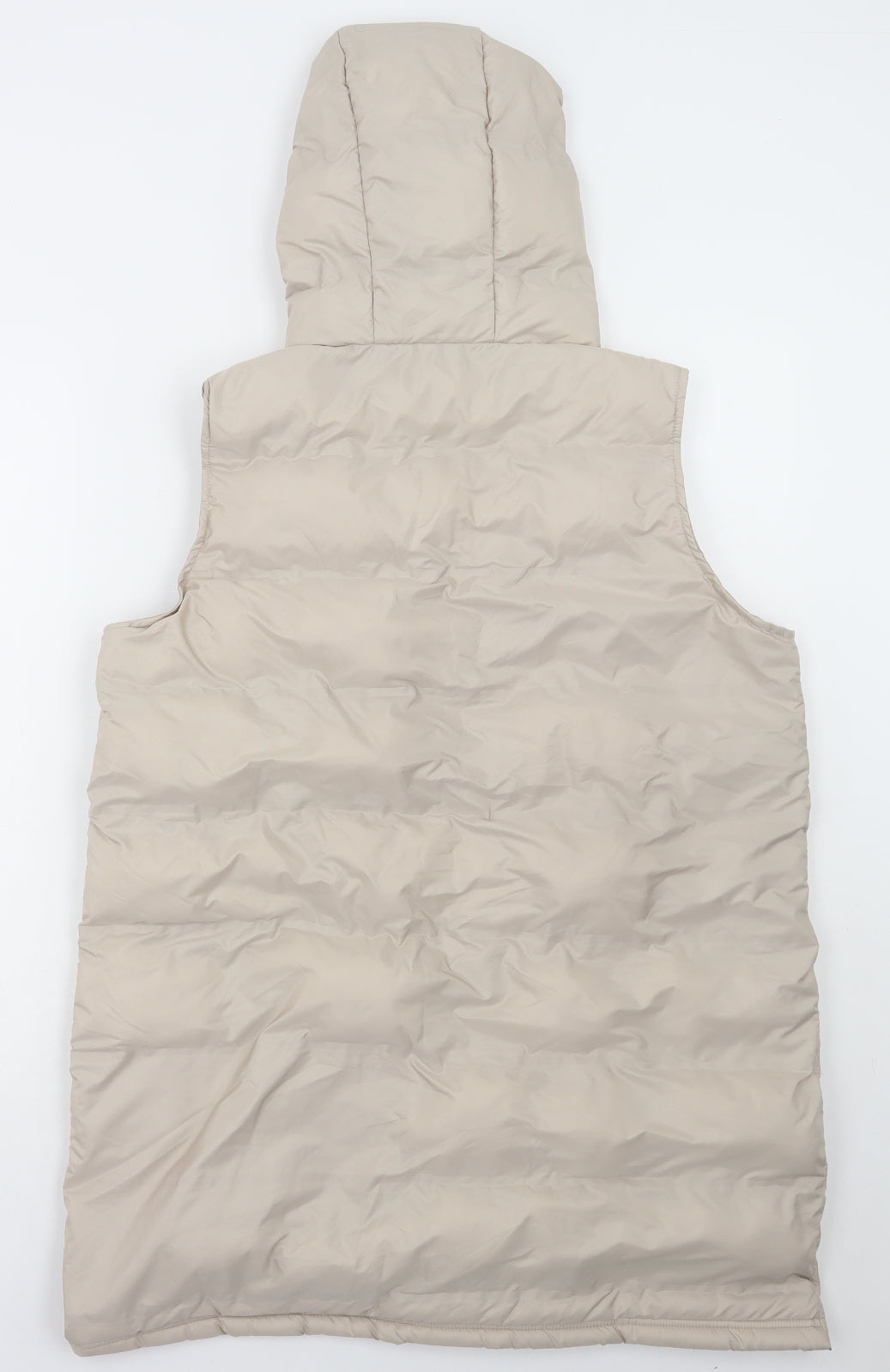 Dunnes Stores Womens Beige Gilet Jacket Size M Zip