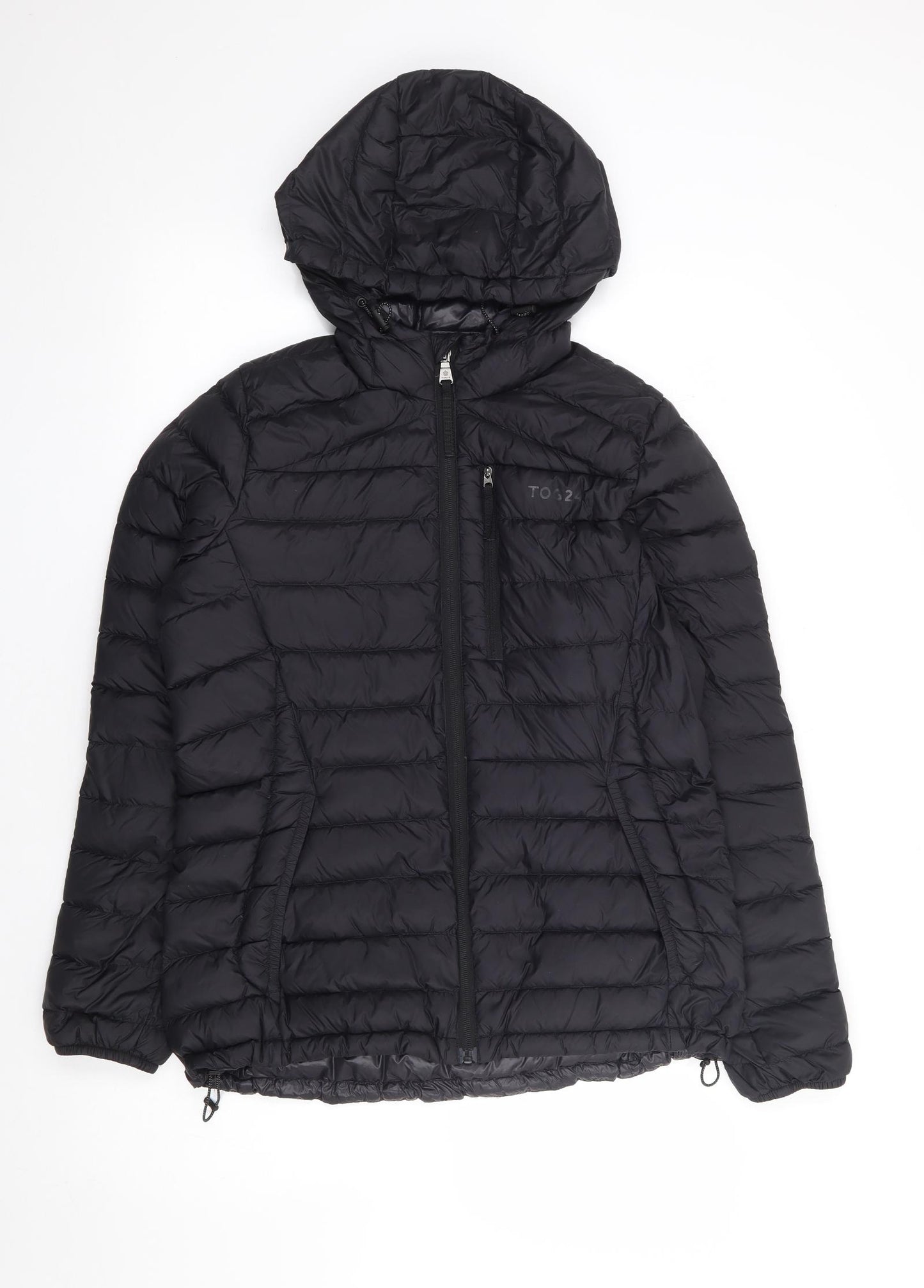 TOG24 Womens Black Parka Coat Size 12 Zip