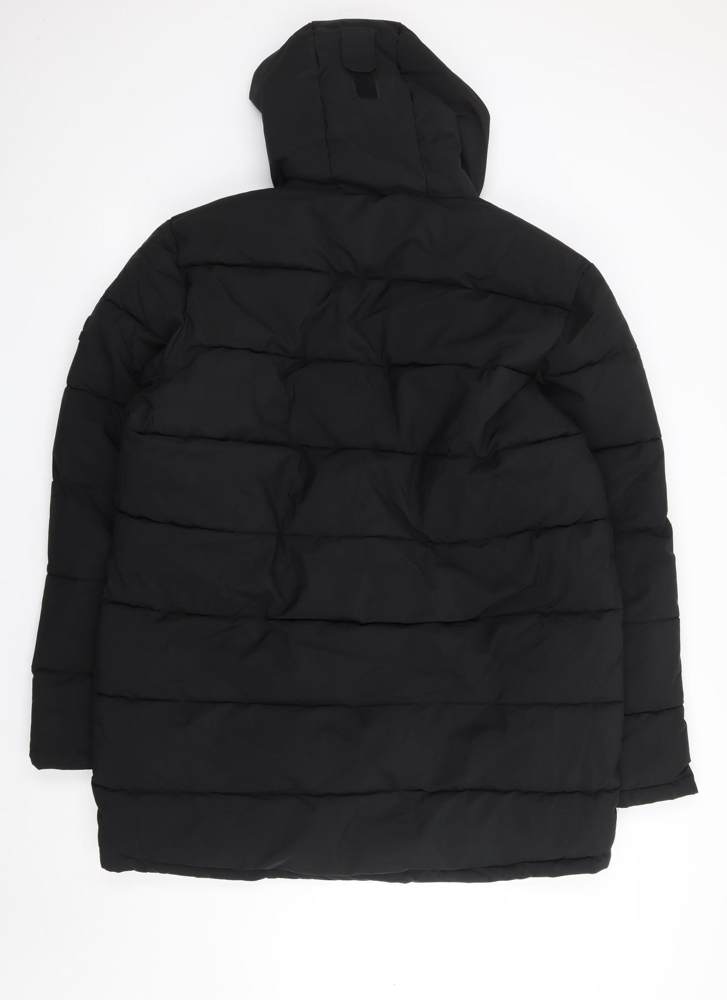TOG24 Mens Black Parka Coat Size XL Zip