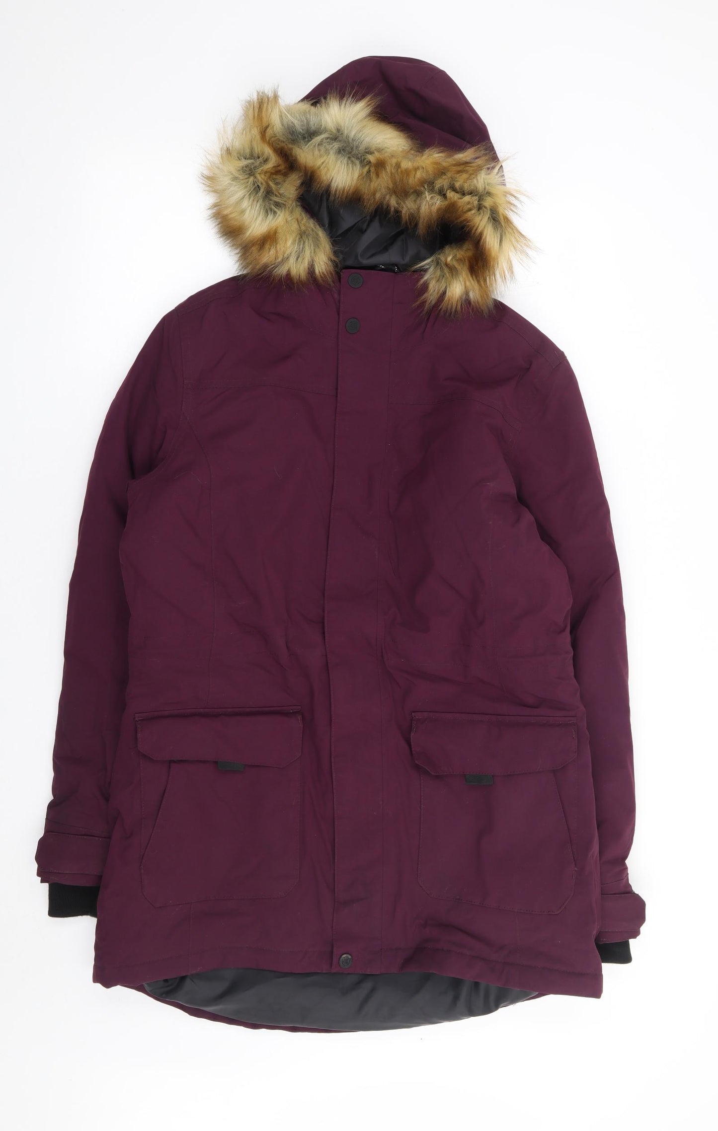 TOG24 Womens Purple Parka Coat Size 12 Zip