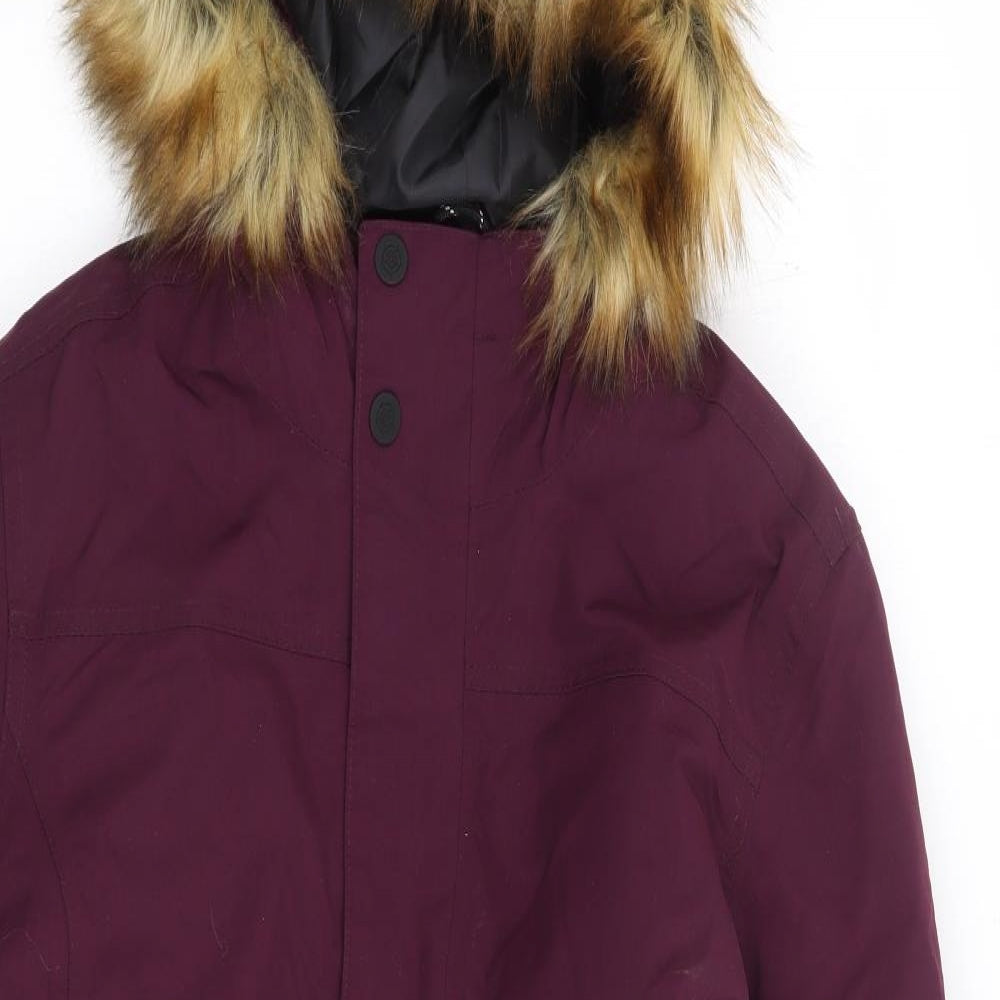 TOG24 Womens Purple Parka Coat Size 12 Zip