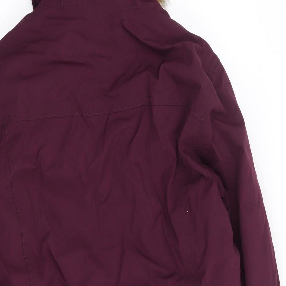 TOG24 Womens Purple Parka Coat Size 12 Zip