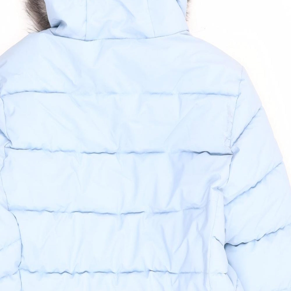 TOG24 Womens Blue Parka Coat Size 12 Zip