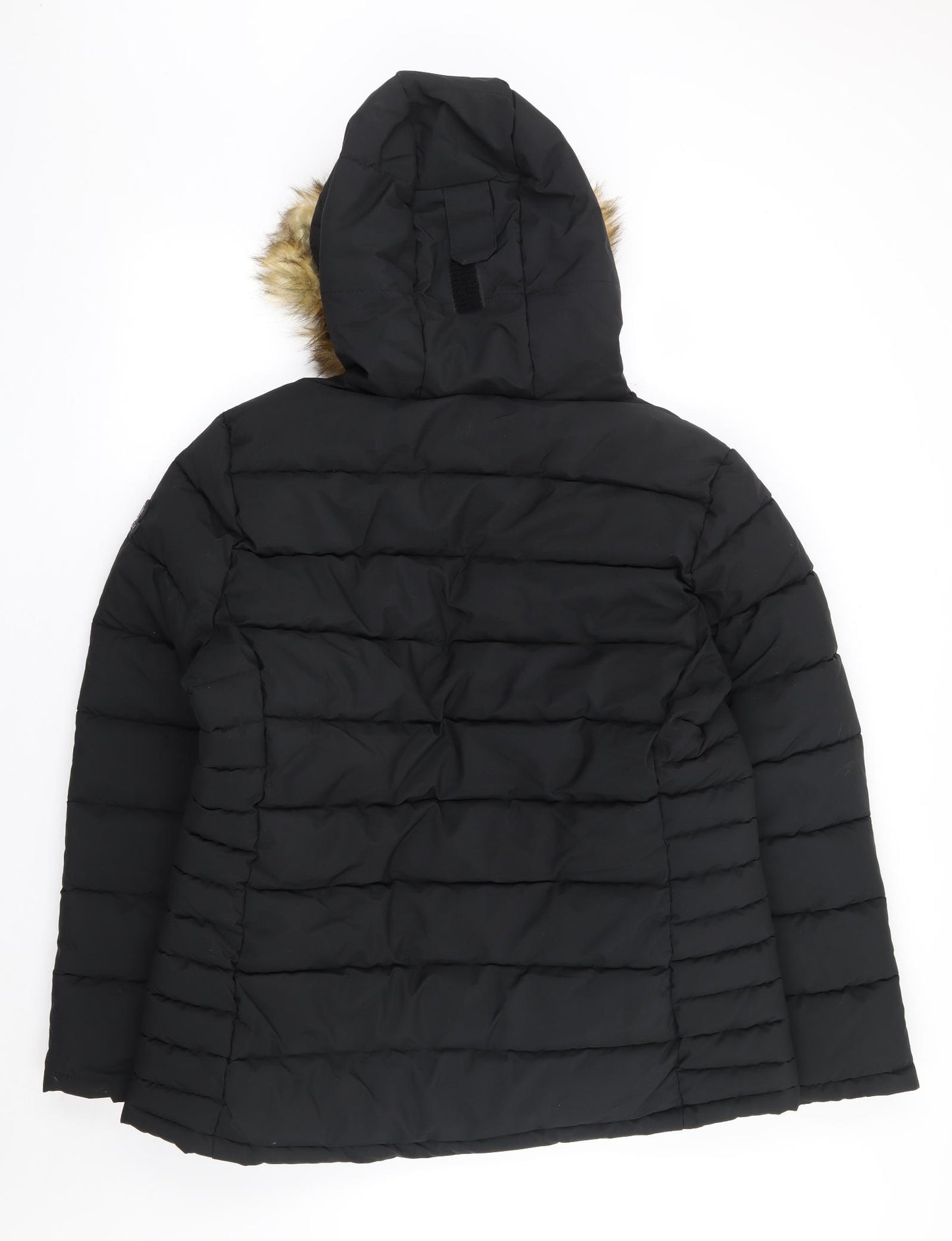 TOG24 Womens Black Puffer Jacket Coat Size 18 Zip