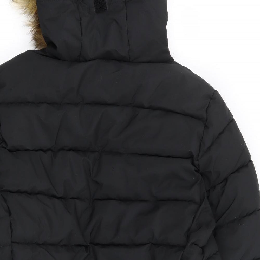 TOG24 Womens Black Puffer Jacket Coat Size 18 Zip