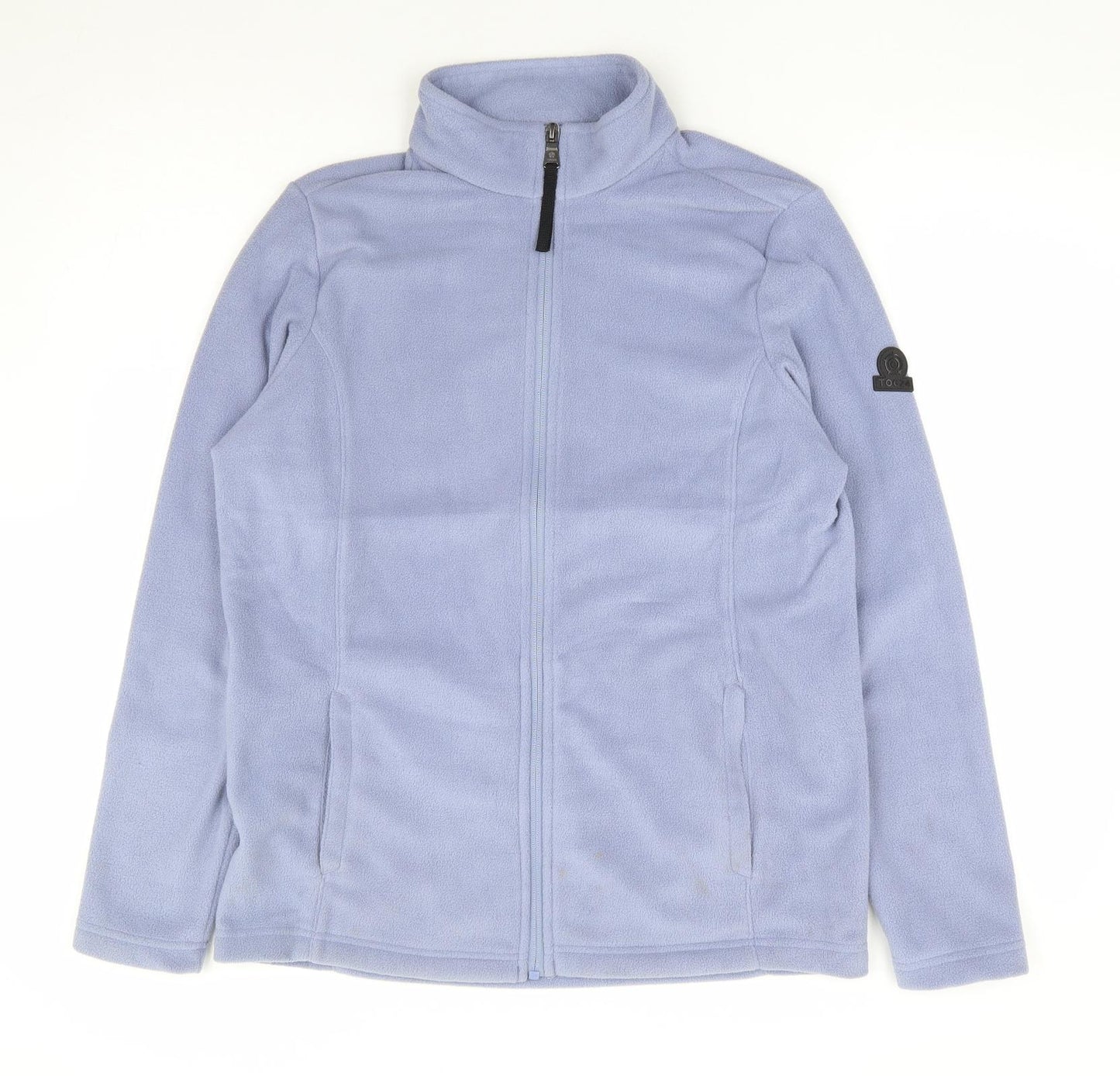 TOG24 Womens Blue 100% Polyester Full Zip Sweatshirt Size 12 Zip