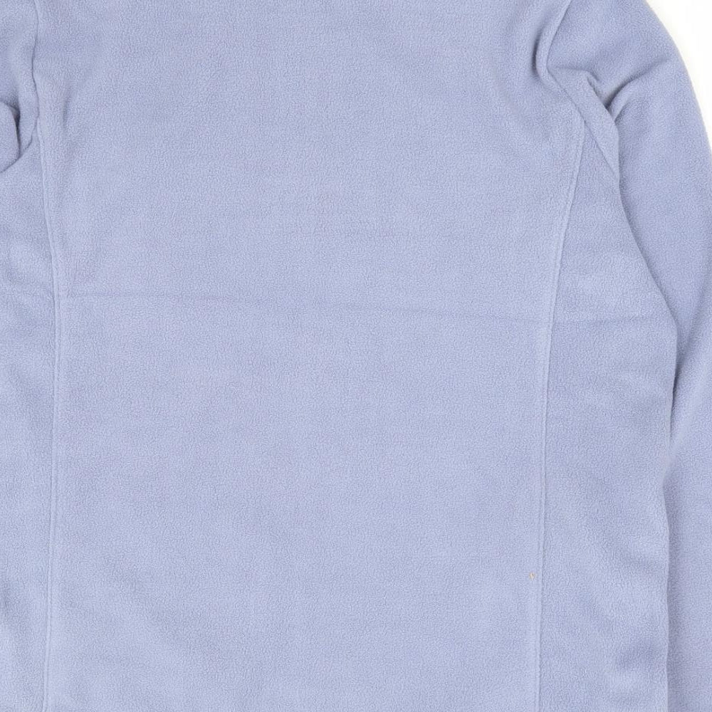 TOG24 Womens Blue 100% Polyester Full Zip Sweatshirt Size 12 Zip