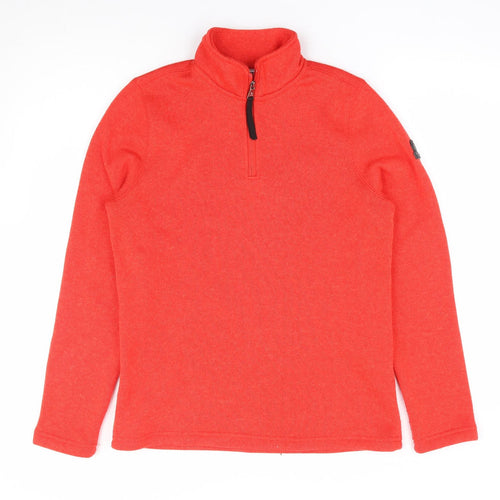 TOG24 Womens Orange 100% Polyester Pullover Sweatshirt Size 10 Pullover