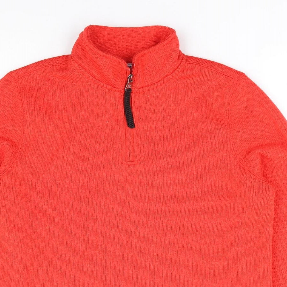TOG24 Womens Orange 100% Polyester Pullover Sweatshirt Size 10 Pullover